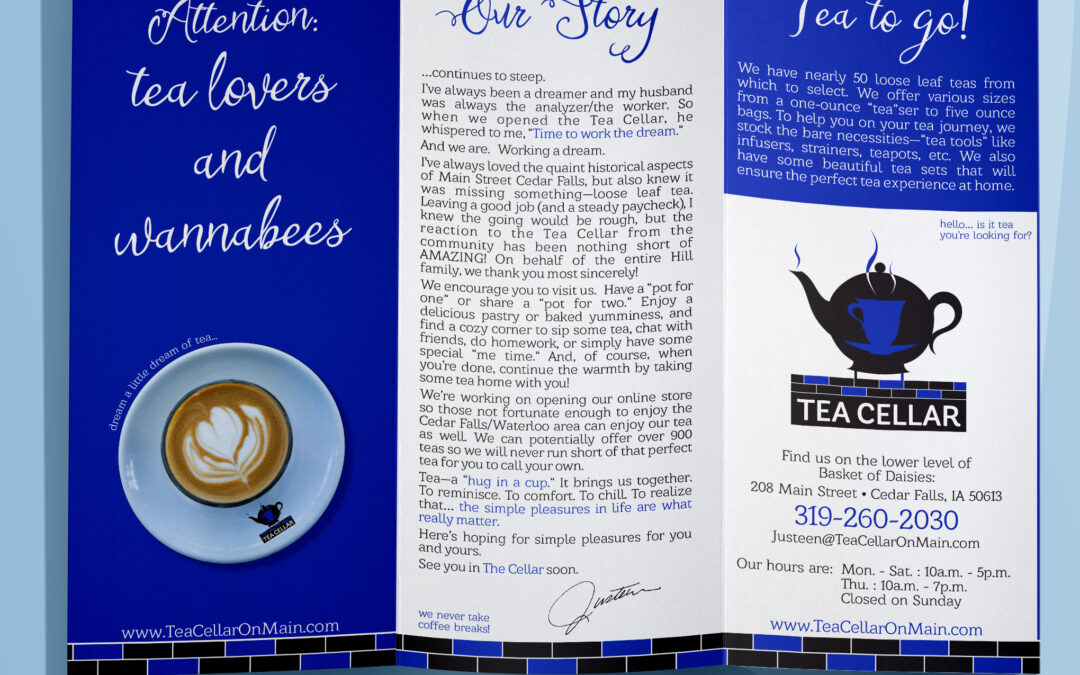 Tea Cellar – Tri-Fold Brochure