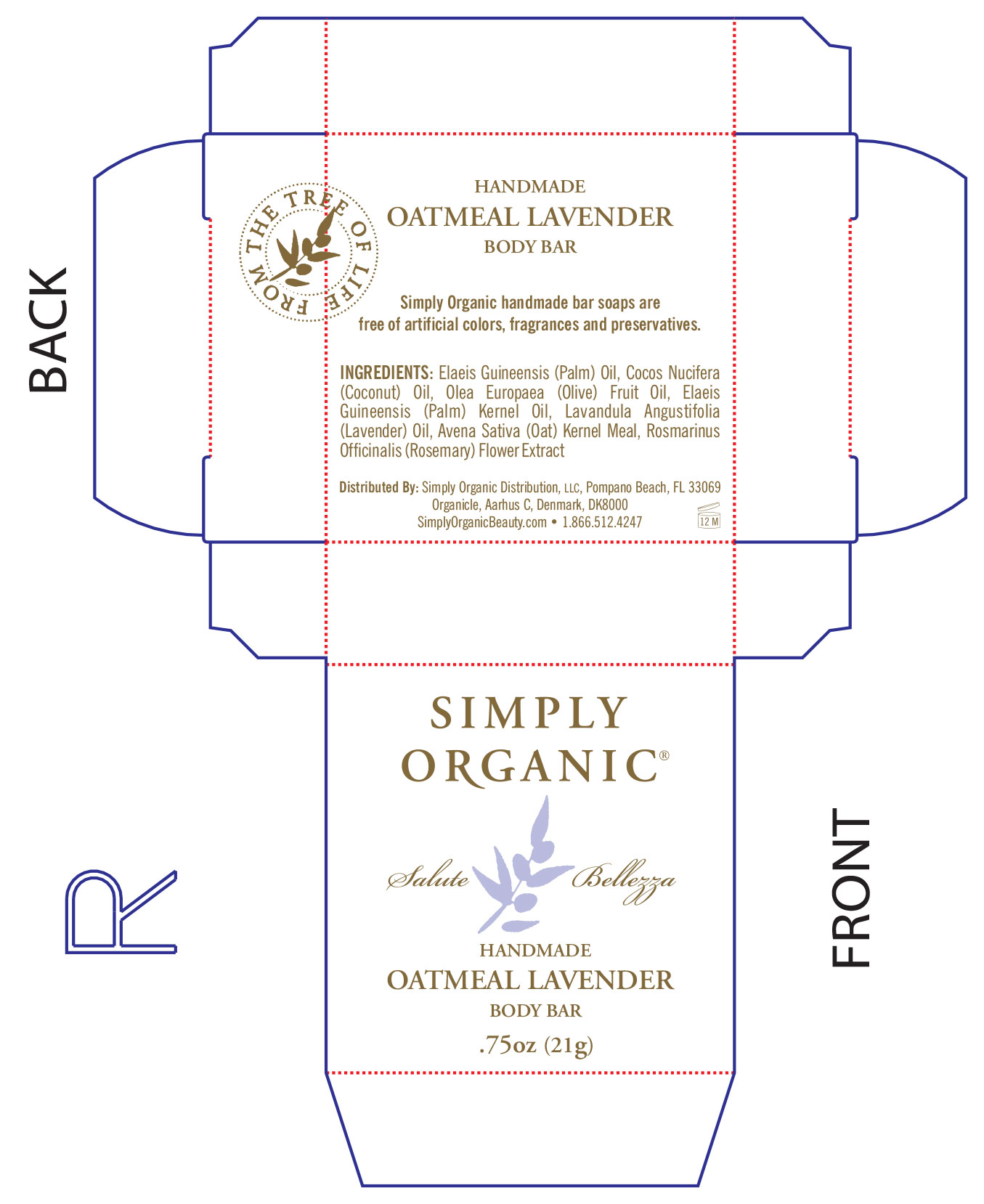 Simply Organic – Packaging, Body Bar