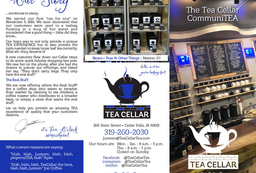 Tea Cellar – Tri-Fold Brochure