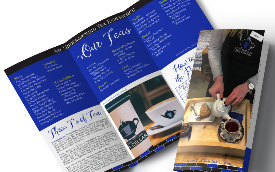 Tea Cellar – Tri-Fold Brochure