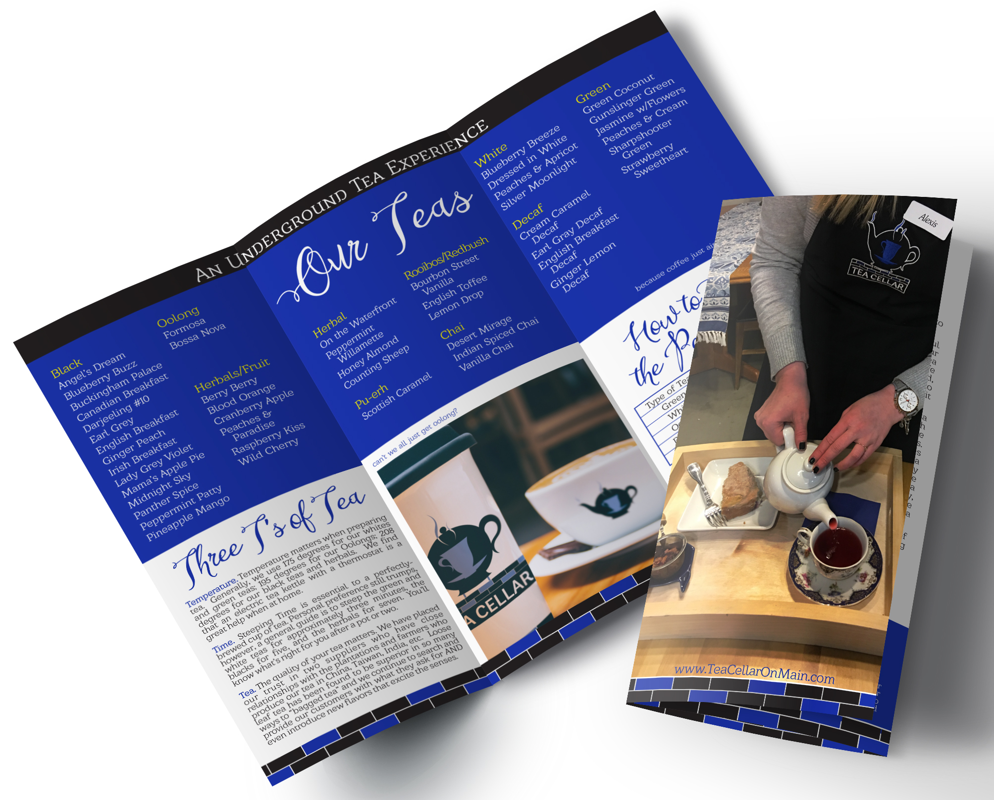 Tea Cellar – Tri-Fold Brochure