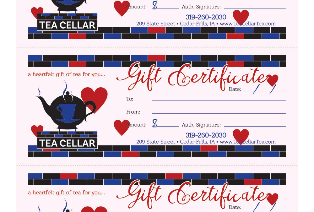 Tea Cellar – Gift Certificate