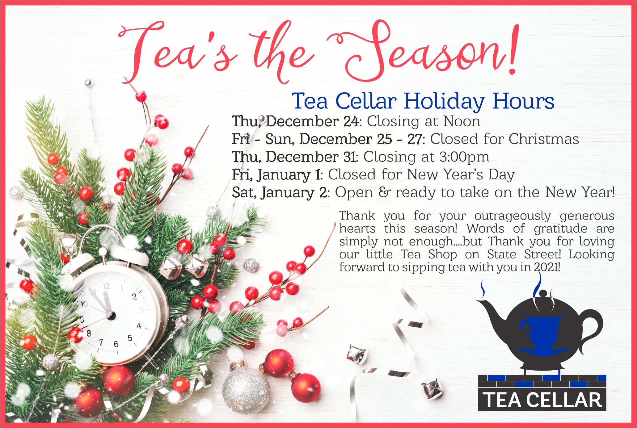 Tea Cellar – Social Media Post
