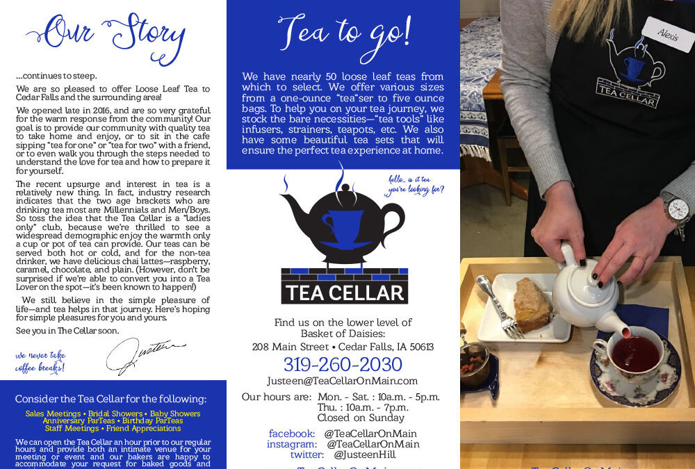 Tea Cellar – Tri-Fold Brochure
