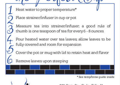 Tea Cellar – Point of Purchase Sign