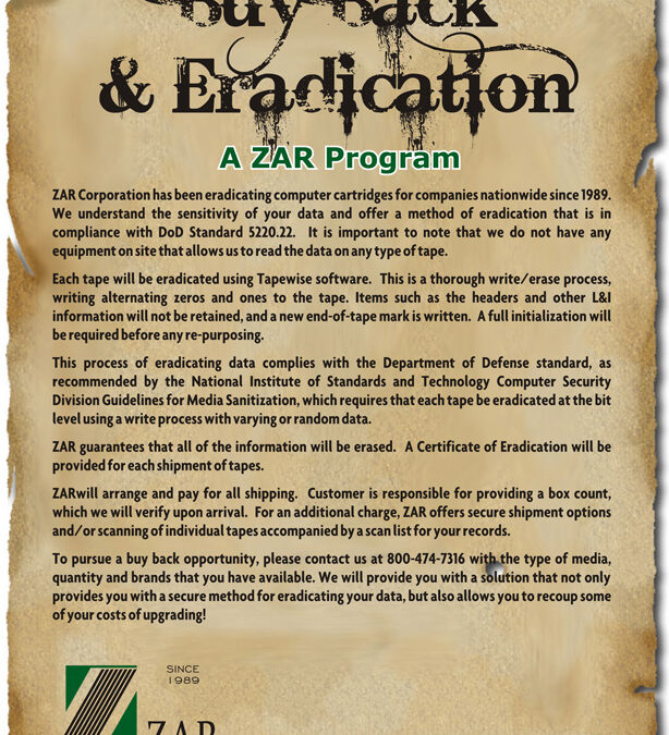 Zar Corp – Flyer