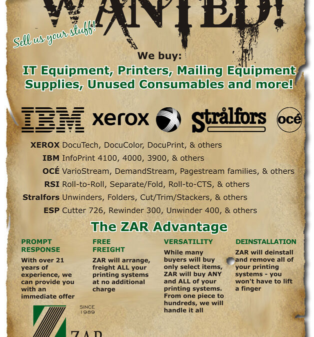 Zar Corp – Flyer