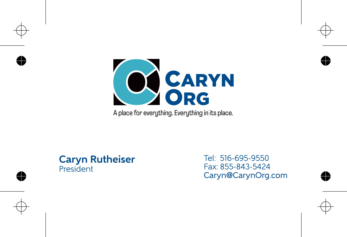 Caryn Org – Business Card