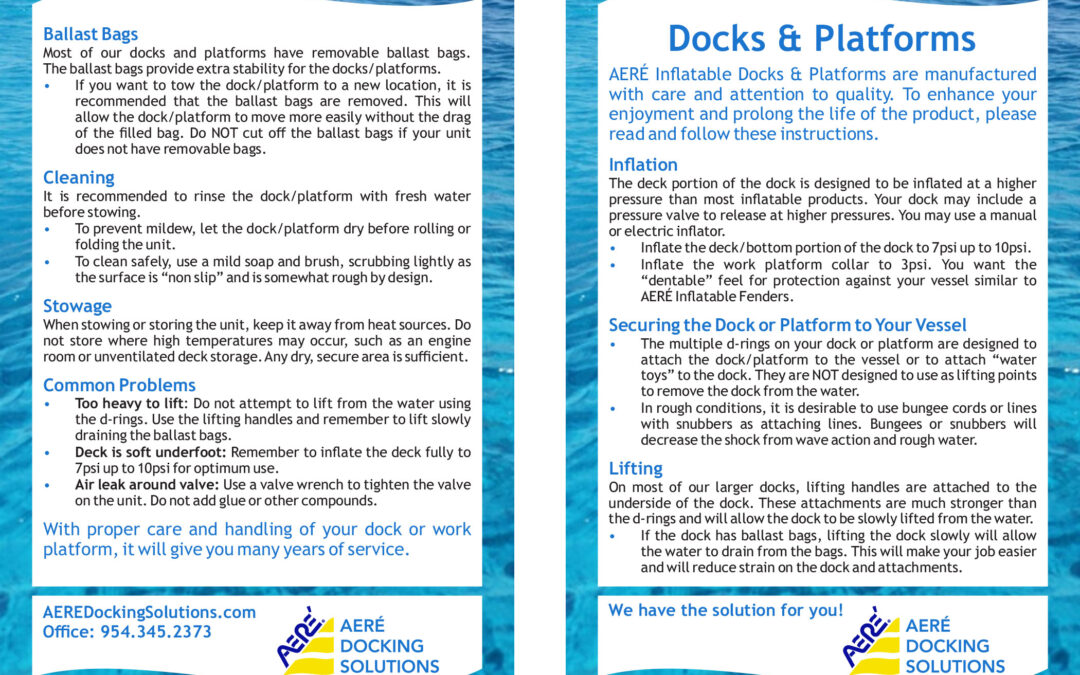 AERÉ Marine – Instructions Mailer