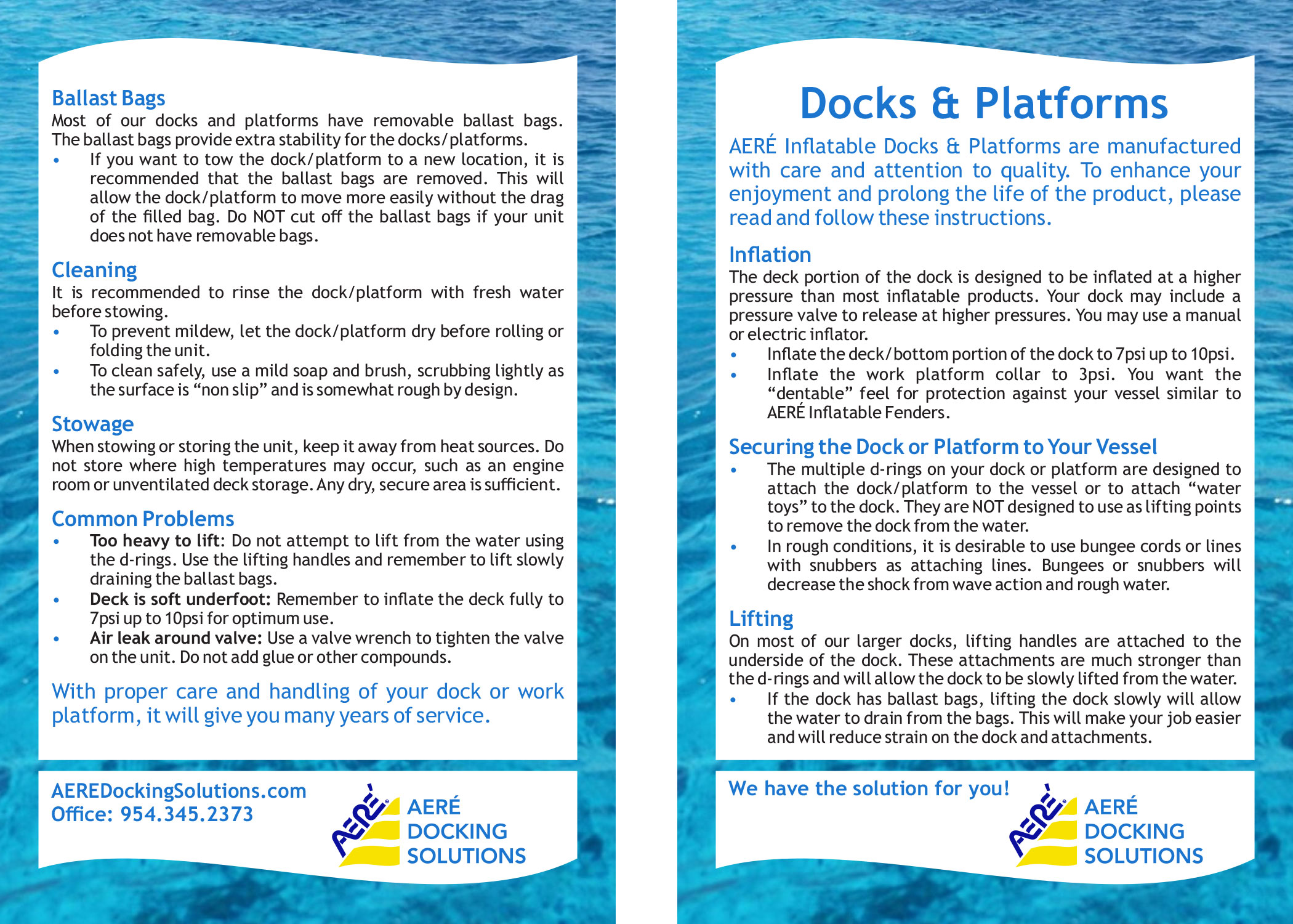 AERÉ Marine – Instructions Mailer