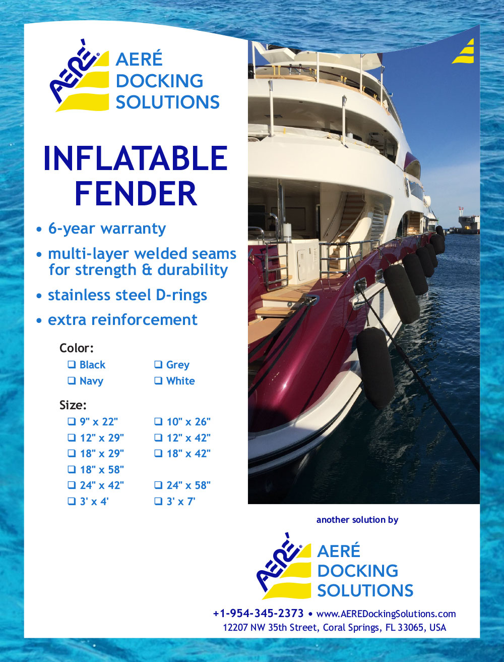 AERÉ Marine – Marketing Flyer