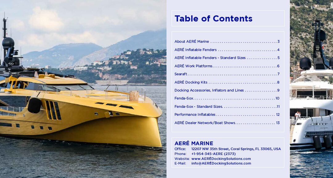 AERÉ Marine – Catalog Pages