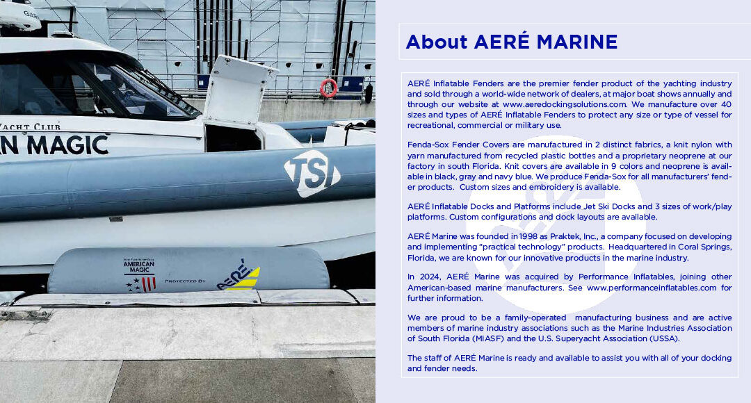 AERÉ Marine – Catalog Pages
